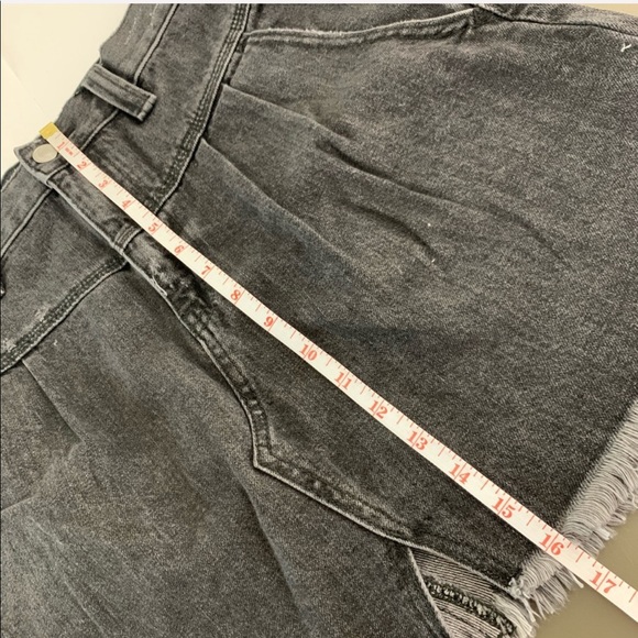 *SOLD* Free People retro denim skirt black 8 29 - Picture 10 of 10